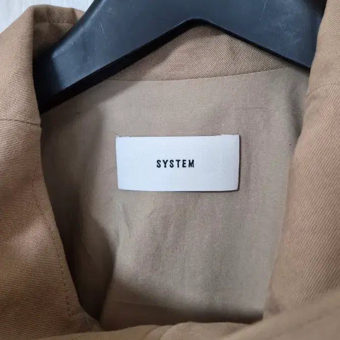 [BUNJANG] SYSTEM Beige Parka Coat (Size 66) / SYSTEM 시스템 베이지색 트렌치 야상 코트 66 스텐드 봄