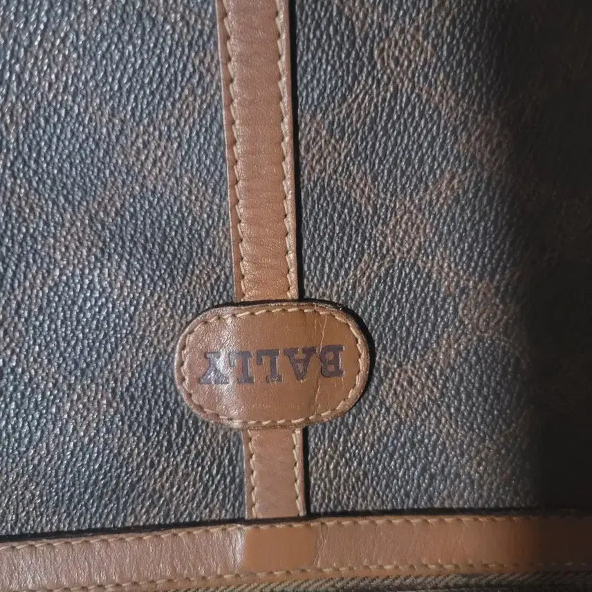 [BUNJANG] Bally Brown Pattern Clutch Bag / Bally 발리 브라운 패턴 클러치백