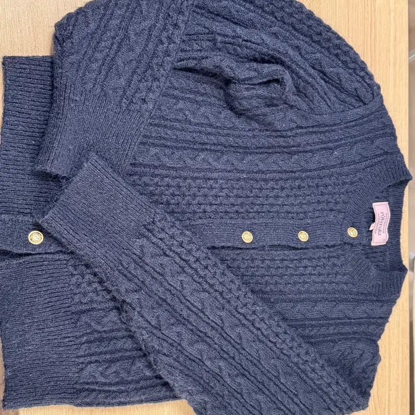 [BUNJANG] Rolala Navy Cardigan / 로라로라 네이비 가디건