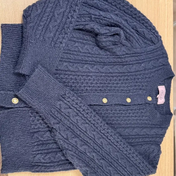 [BUNJANG] Rolala Navy Cardigan / 로라로라 네이비 가디건