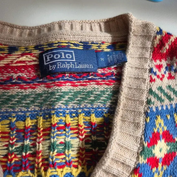 [BUNJANG] Polo Fair Isle Vest M Size / 폴로 페어아일 베스트 m사이즈