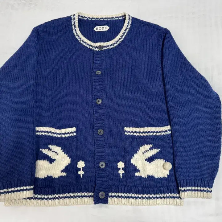 [BUNJANG] Bode Rabbit Knit Cardigan / L) 보디 bode 토끼 니트 가디건