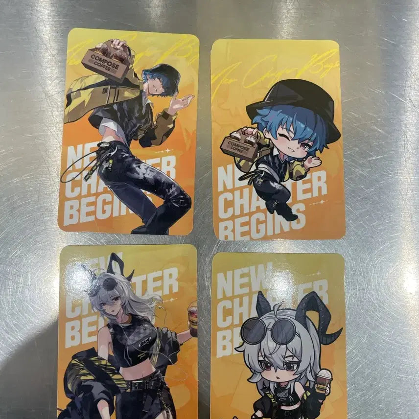 [BUNJANG] Compose Coffee Jenny &amp; Brent Photocard Set / 컴포즈커피 명조 포토카트 4종세트 젠니 브렌트 팝니다