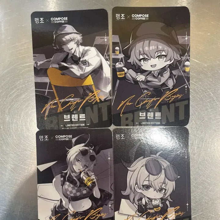 [BUNJANG] Compose Coffee Jenny &amp; Brent Photocard Set / 컴포즈커피 명조 포토카트 4종세트 젠니 브렌트 팝니다