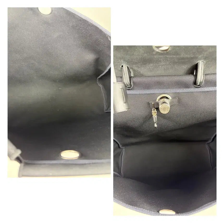 [BUNJANG] Hermes Erbag 39 Canvas Shoulder Bag / 에르메스 에르백39 캔버스 블랙 숄더백