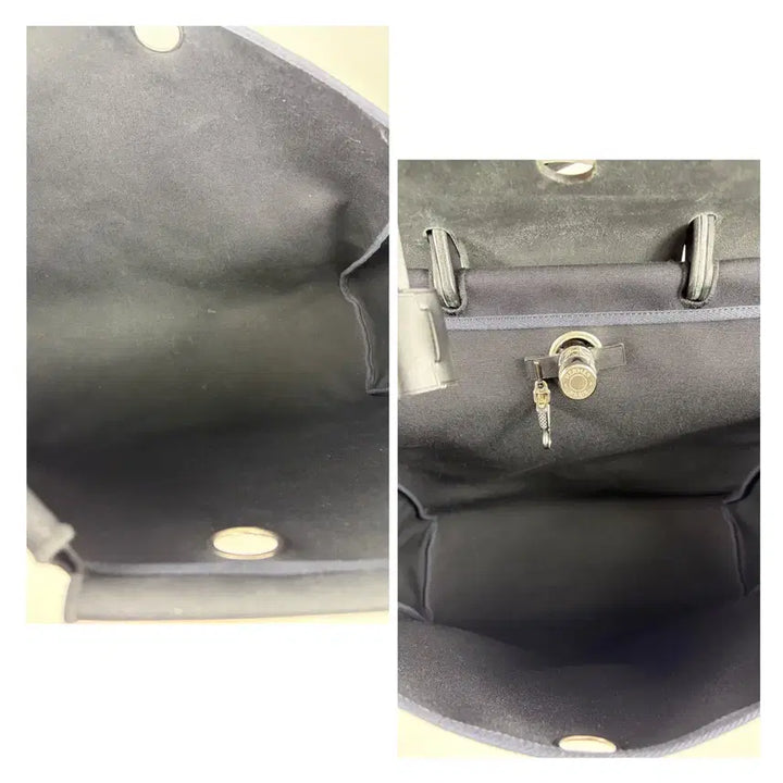 [BUNJANG] Hermes Erbag 39 Canvas Shoulder Bag / 에르메스 에르백39 캔버스 블랙 숄더백