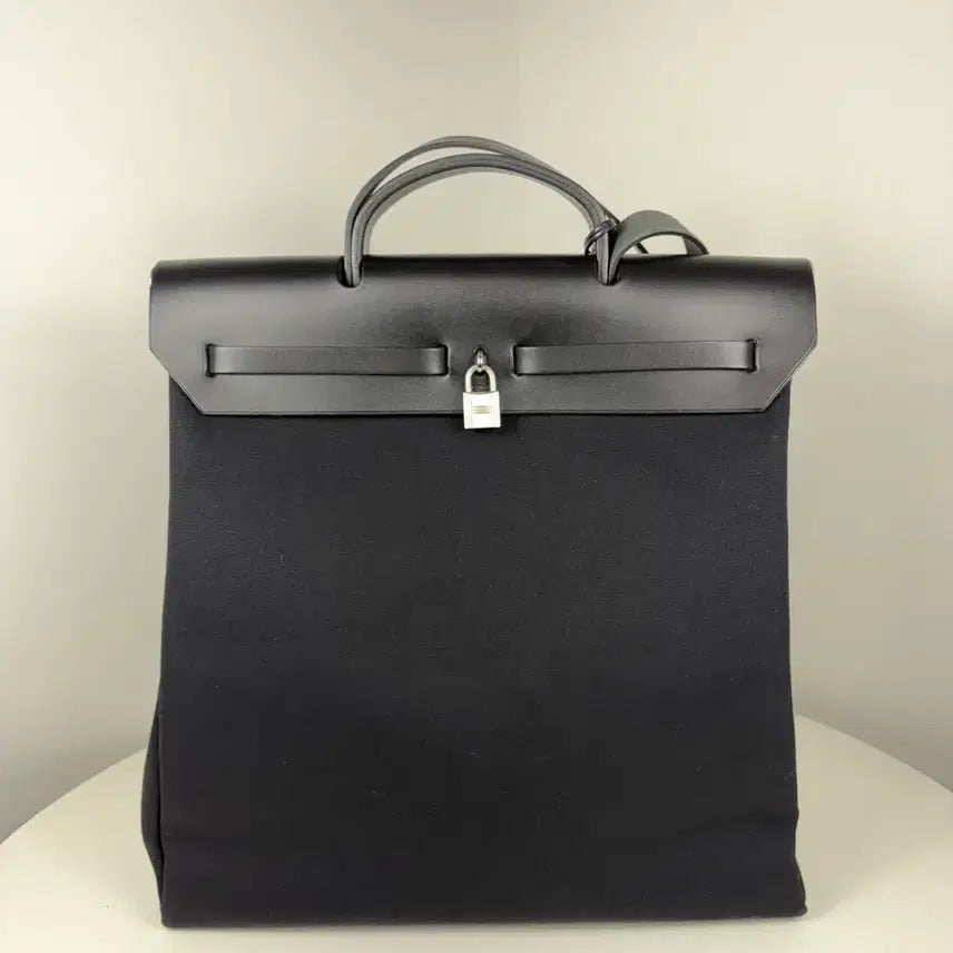 [BUNJANG] Hermes Erbag 39 Canvas Shoulder Bag / 에르메스 에르백39 캔버스 블랙 숄더백
