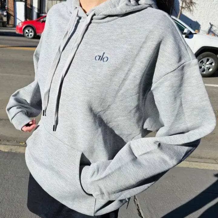 [BUNJANG] Alo Fleece Hoodie / 수입정품 알로 alo 기모 후드티