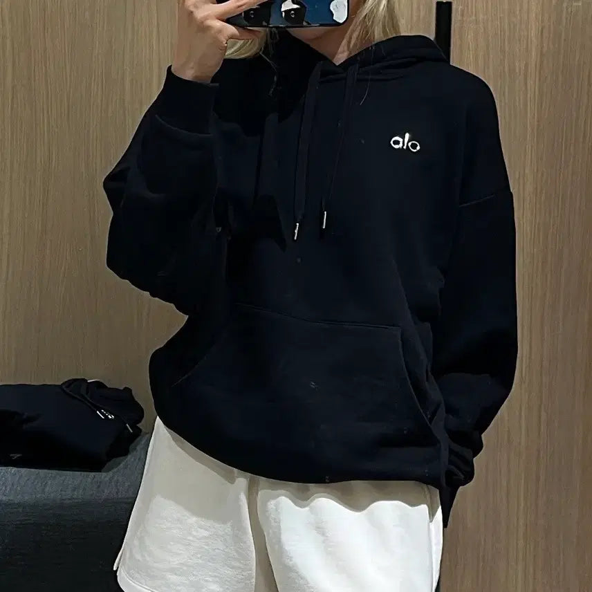 [BUNJANG] Alo Fleece Hoodie / 수입정품 알로 alo 기모 후드티