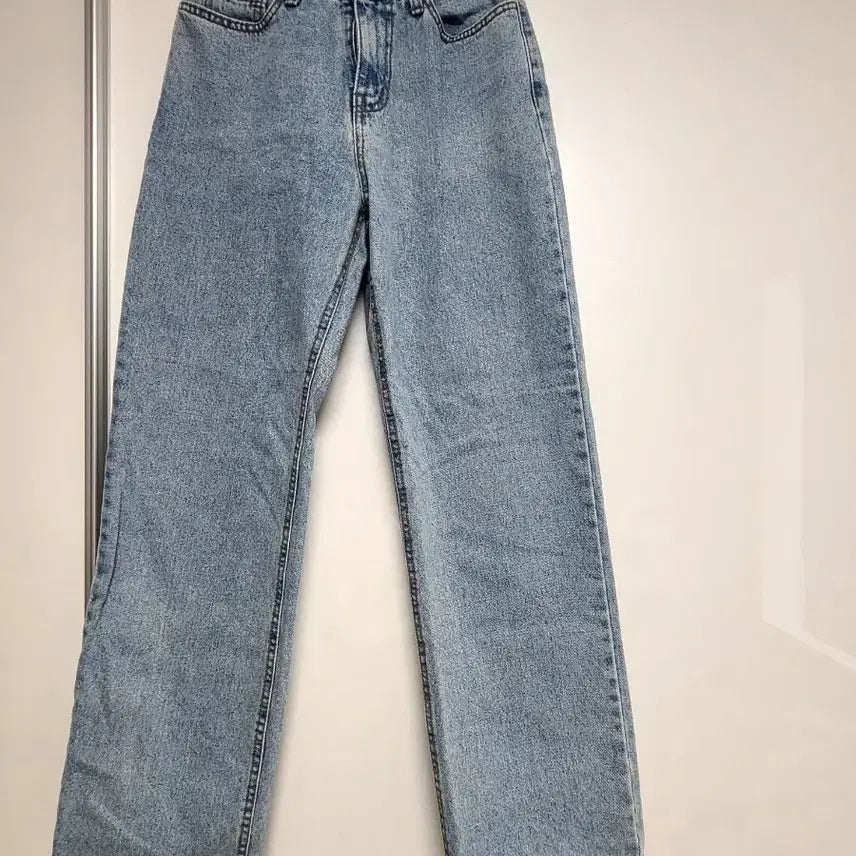 [BUNJANG] Denim Wide Pants / 연청 데님 와이드 팬츠