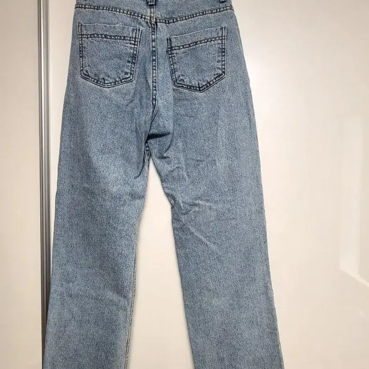 [BUNJANG] Denim Wide Pants / 연청 데님 와이드 팬츠