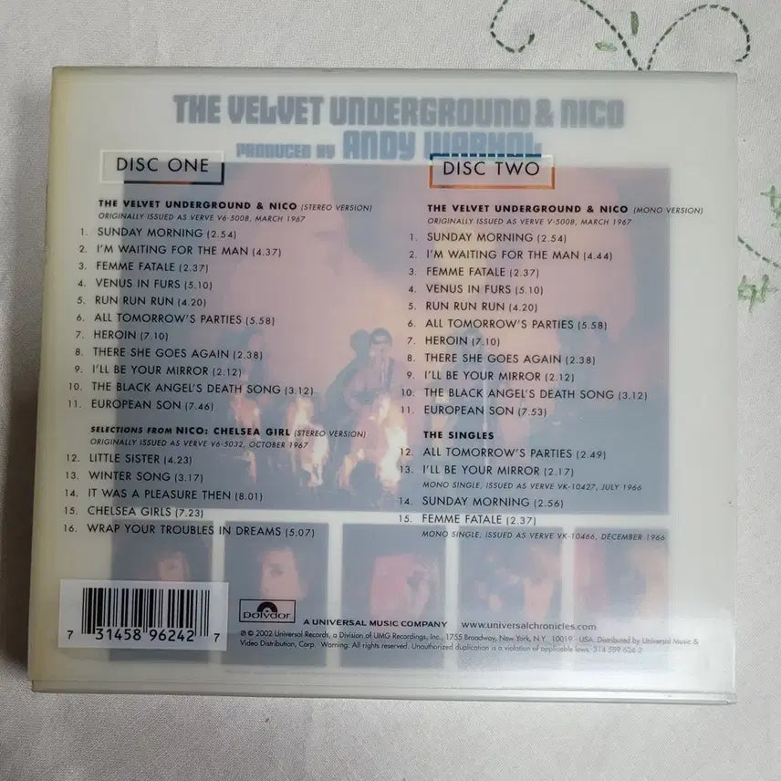 [BUNJANG] The Velvet Underground 2CD Album / 벨벳 언더그라운드 2시디