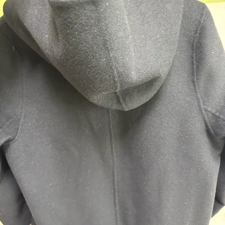 [BUNJANG] Vince Black Hooded Half Coat / 빈스 블랙 후드 반코트