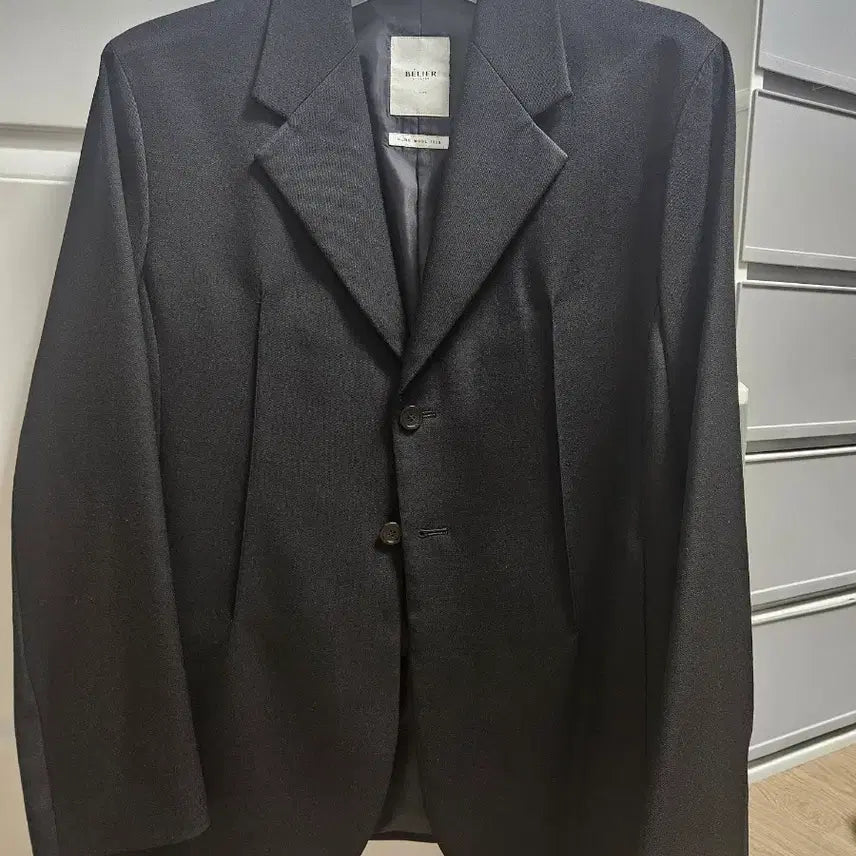 [SOLD OUT] 벨리에 퓨어 울 히든 블레이저 블랙 S