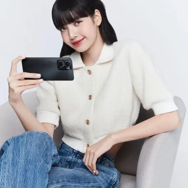 [BUNJANG] Blackpink Lisa Sandro Alpaca Jacket / 산드로 울알파카 자켓 (리사착용)