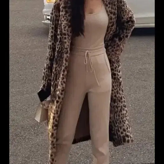 [BUNJANG] The Laurent Beige Knit Pants Tracksuit / 더로랑 베이지 니트 팬트 츄리닝 택달린 새제품