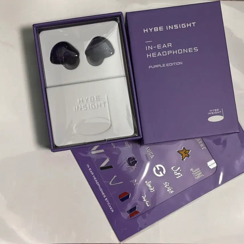BTS 방탄소년단 하이브 인사이트 인이어 헤드폰 퍼플에디션