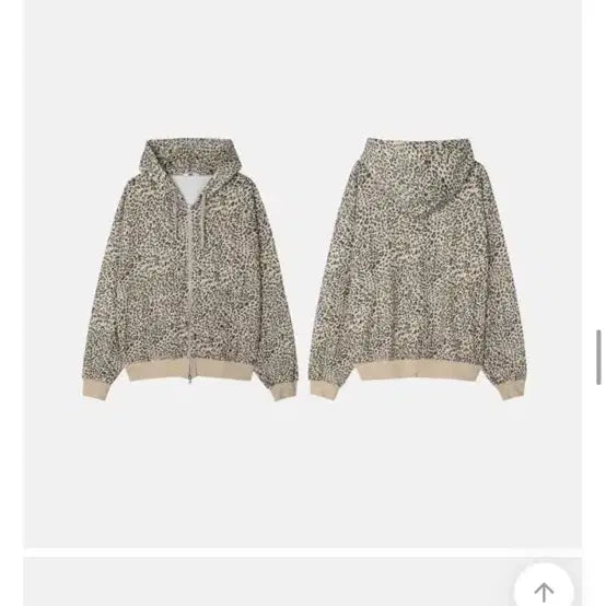[BUNJANG] Humming Grow Leopard Hooded Zip-up / 허밍그로우 레오파드 후드집업