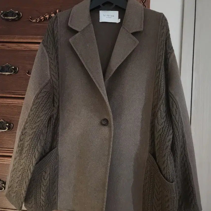 [BUNJANG] SO.WOOL Handmade Wool Knit Jacket / 쏘울 SO.WOOL 핸드메이드 울니트자켓