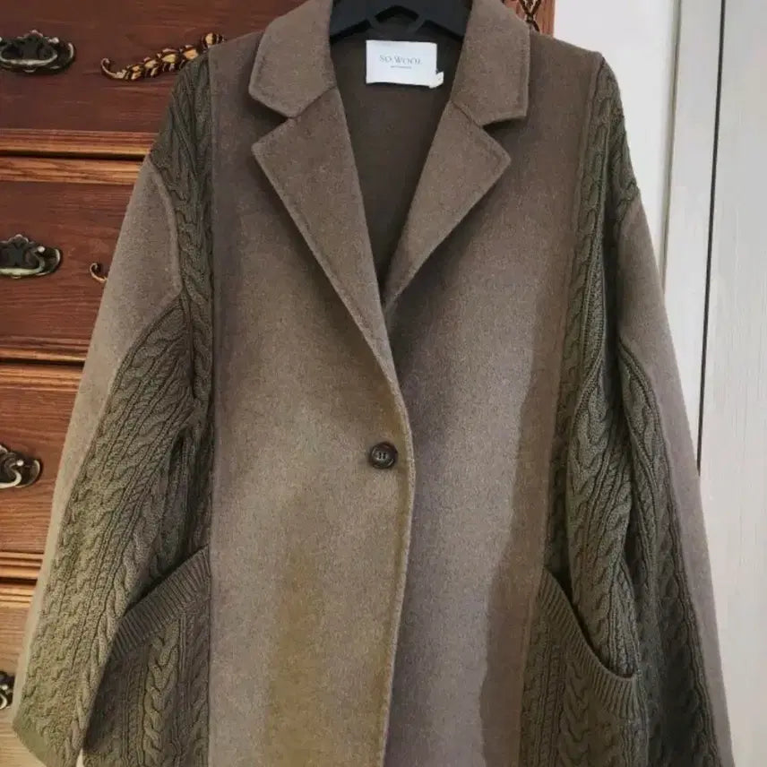 [BUNJANG] SO.WOOL Handmade Wool Knit Jacket / 쏘울 SO.WOOL 핸드메이드 울니트자켓