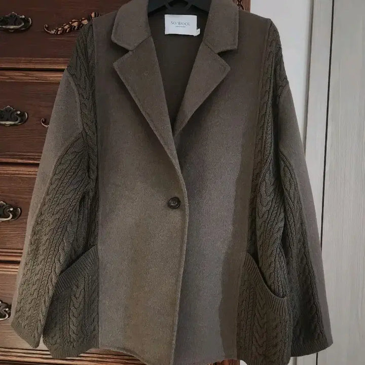 [BUNJANG] SO.WOOL Handmade Wool Knit Jacket / 쏘울 SO.WOOL 핸드메이드 울니트자켓