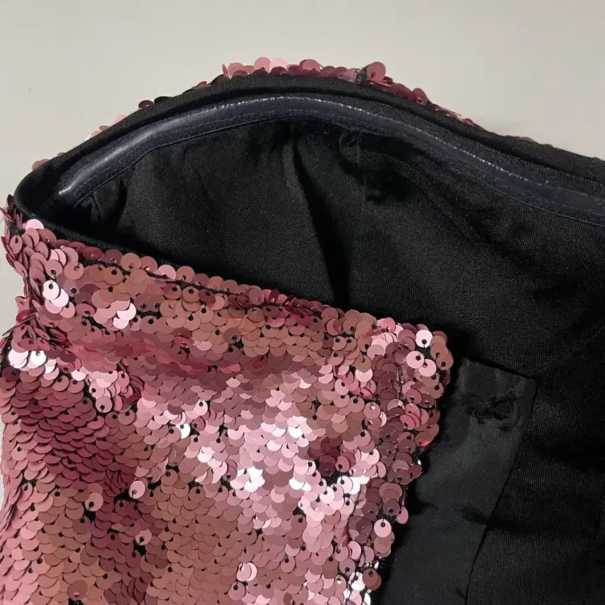 [BUNJANG] Cos HM Sequin Corset Top / Cos hm 스팽글 시퀸 코르셋 탑 튜브탑 느낌의 파티복 탑