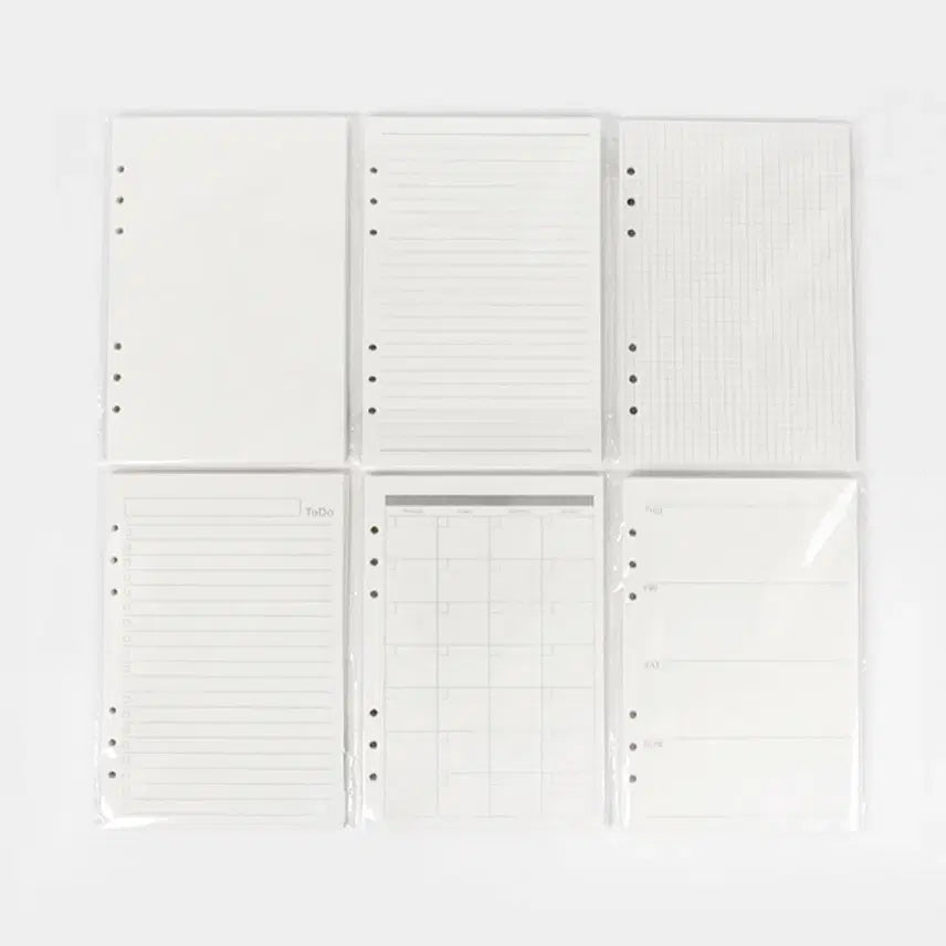 [BUNJANG] 6-Ring Binder Inserts for Photocard and Diary / (새상품) 6공 다이어리 속지, 포카 속지, 포토카드 바인더 속지