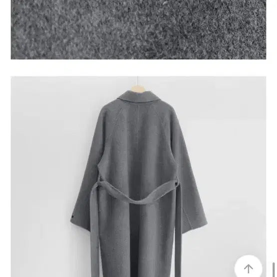 [BUNJANG] Handmade Grey Long Coat / 핸드메이드 그레이 롱코트