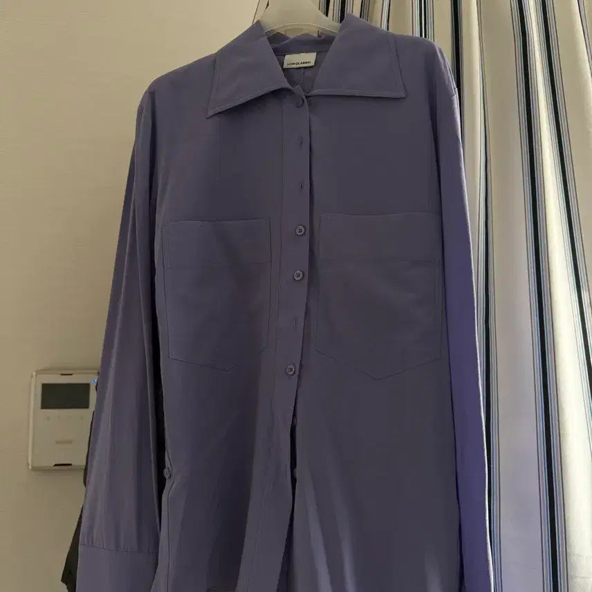 [SOLD OUT] 로우클래식 실크 셔츠 퍼플 M사이즈