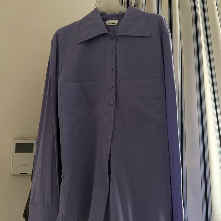 [SOLD OUT] 로우클래식 실크 셔츠 퍼플 M사이즈