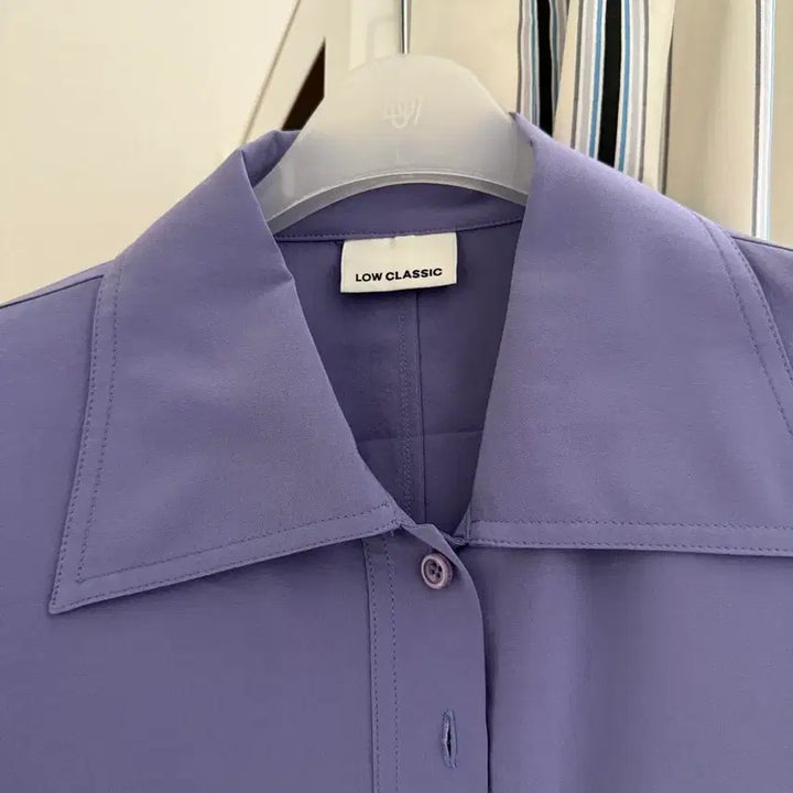 [SOLD OUT] 로우클래식 실크 셔츠 퍼플 M사이즈