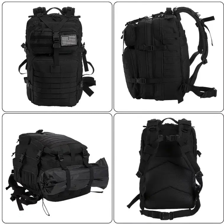 [BUNJANG] Tactical Backpack Black (New) / 택티컬 백팩 블랙 (새제품)