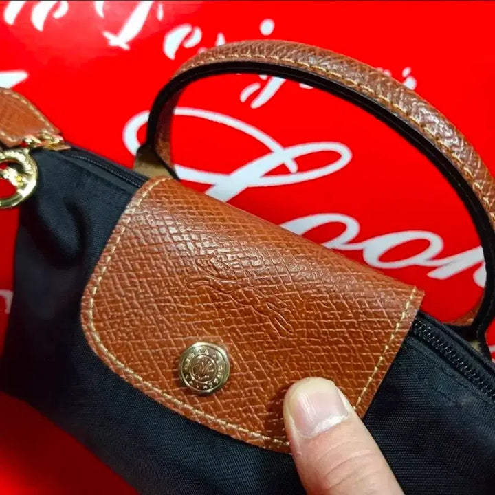 [BUNJANG] Longchamp Le Pliage Handle Mini Pouch Bag / 롱샴 플리아쥬 핸들 미니 파우치백 Free