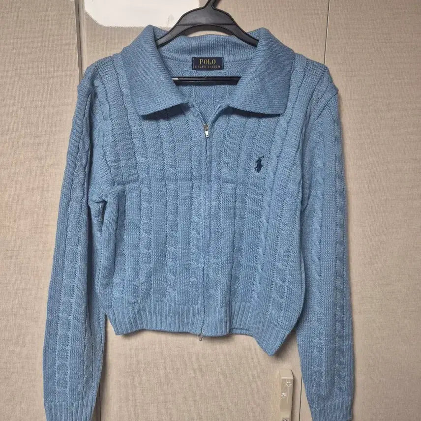 [BUNJANG] Polo Crop Zip-up Jacket / 폴로집업
