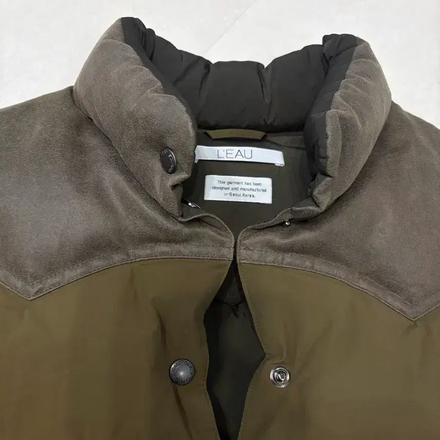 [BUNJANG] LEAU Eden Goose Down Vest Brown / 로우 구스다운 베스트 브라운 LEAU eden goosed down ve