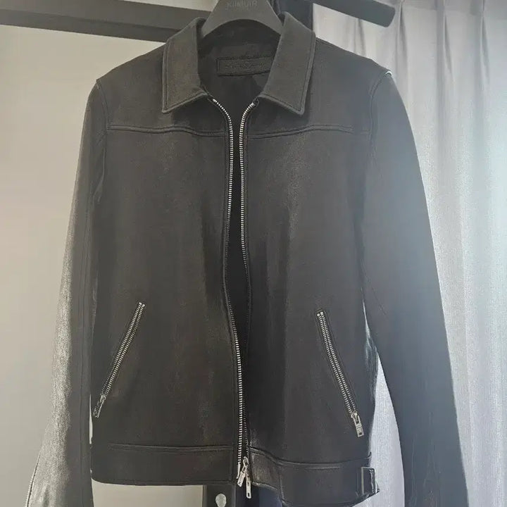 [BUNJANG] Noir Larmes Leather Jacket Single Rider 46 / 느와르라르메스 가죽자켓