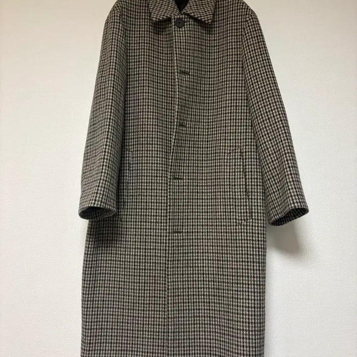 [SOLD OUT] 무신사스탠다드 체크무늬 싱글 코트 m
