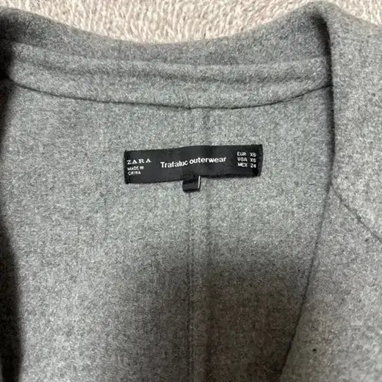 [BUNJANG] Zara Handmade Wool Grey Coat (XS) / 자라 핸드메이드 울 회색 코트 ( XS ) ~ 마른55