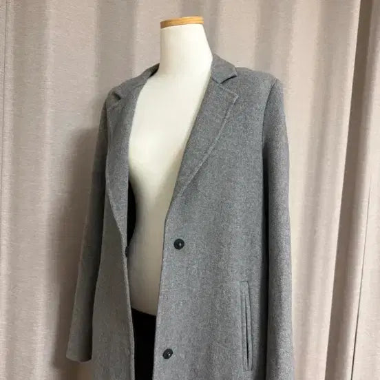 [BUNJANG] Zara Handmade Wool Grey Coat (XS) / 자라 핸드메이드 울 회색 코트 ( XS ) ~ 마른55
