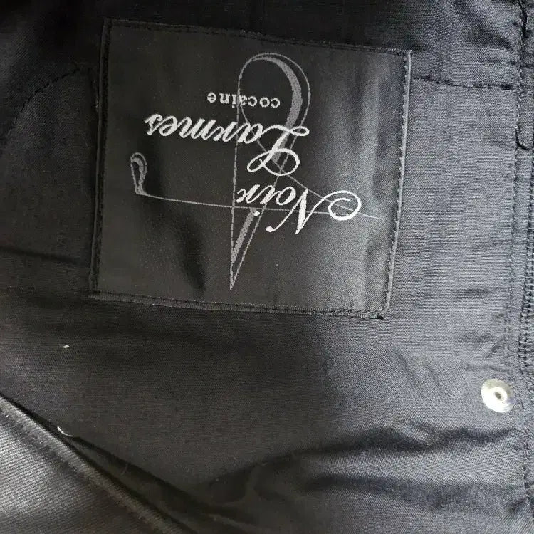 [BUNJANG] Noir Larmes Black Biker Coating Jeans Pants / 느와르 라르메스 블랙바이커 코팅진 슬랙스 팬츠 바지 팝니다