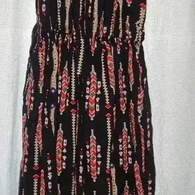 [BUNJANG] S-M Vacation Look Pattern Midi Dress / S-M휴양지룩"*도특한패턴보세미디원피스>[1]