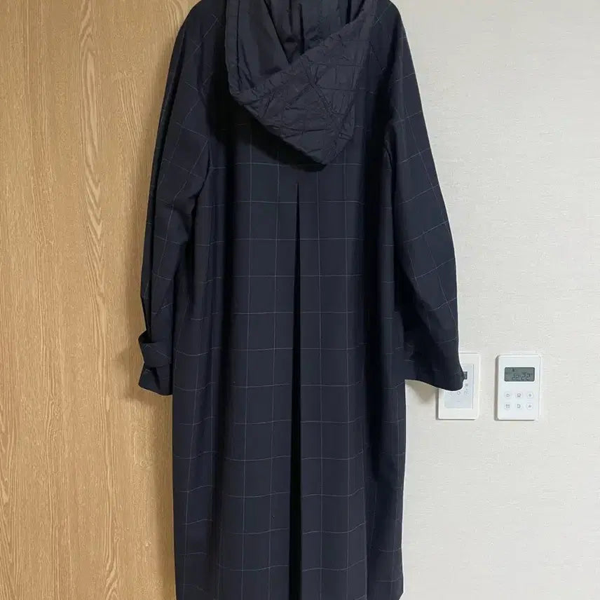 [BUNJANG] Sandro Navy Check Trench Coat / 산드로 네이비 체크 트렌치 (택O/새상품급)