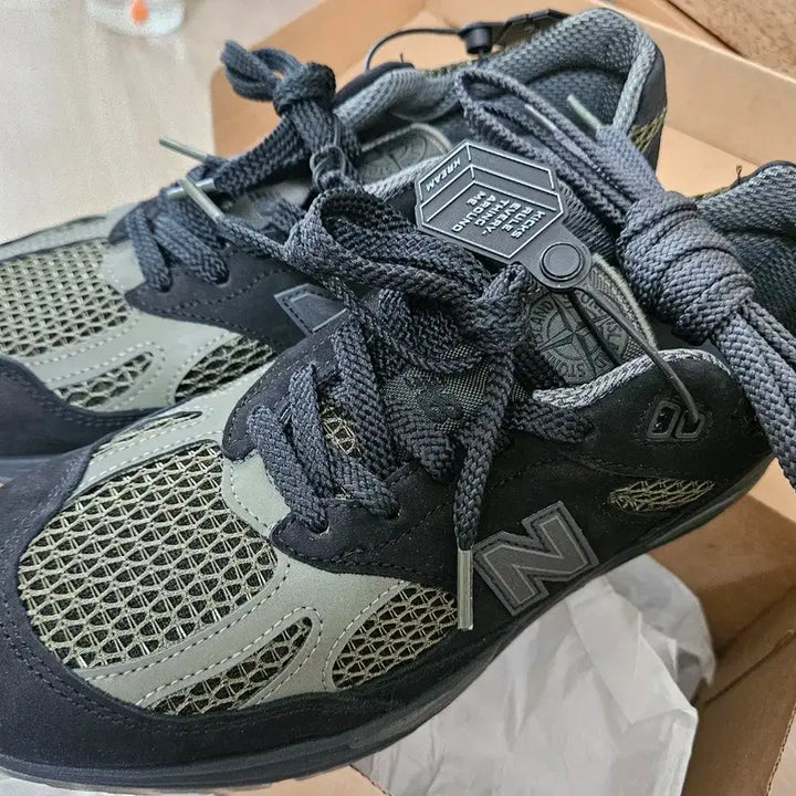 [SOLD OUT] (새상품) 뉴발란스 991V2 스톤아일랜드 블랙/올리비 265mm