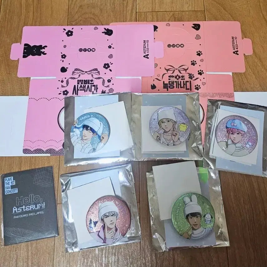 [SOLD OUT] 플레이브 플뿌 뱃지, 포카, 케이크 박스 일괄