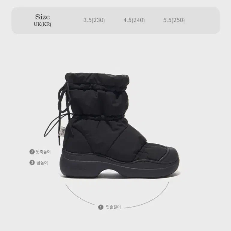 [BUNJANG] Rockfish Hayden Silver Puff Mid Boots / 락피쉬 헤이든 실버 퍼프 미들부츠