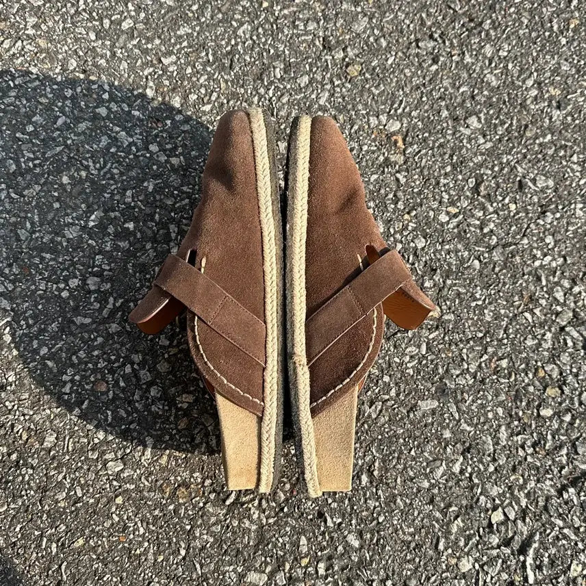 [SOLD OUT] 280 폴로 랄프로렌 스웨이드 클로그 뮬 보스턴 브라운