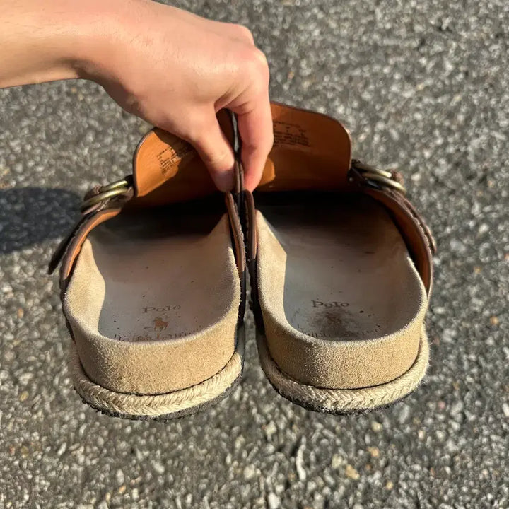 [SOLD OUT] 280 폴로 랄프로렌 스웨이드 클로그 뮬 보스턴 브라운