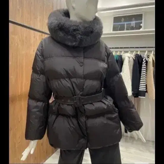 [BUNJANG] G-Cut Fox Fur Goose Down Padded Jacket / 배송비포함)지컷패딩 블랙66 고급진 사가폭스퍼