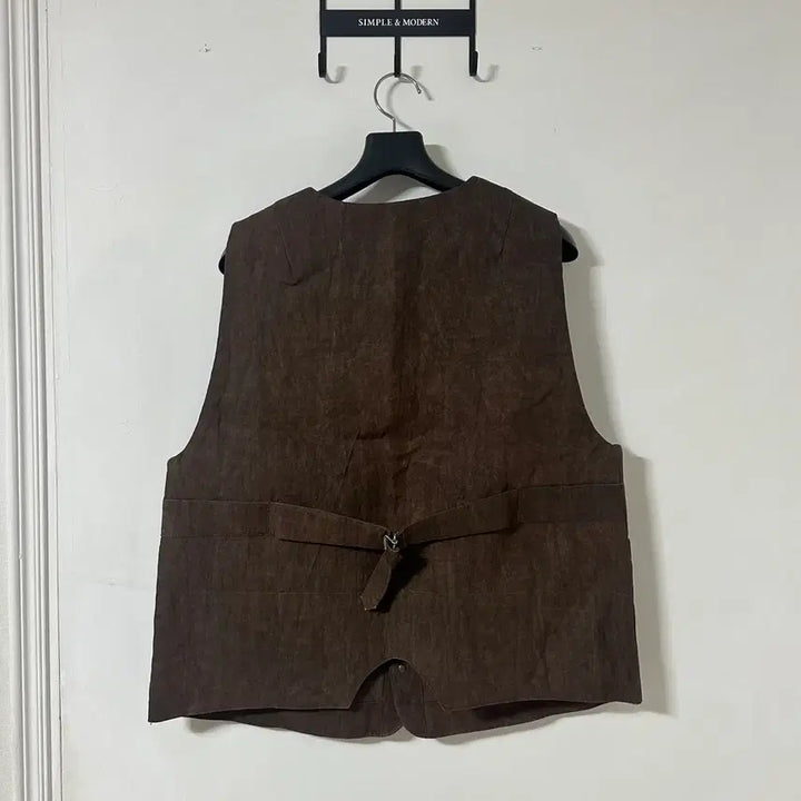 [BUNJANG] JAGORYU Brown Vest / 정가29 새상품 프리 JAGORYU 자고류 브라운 베스트 조끼
