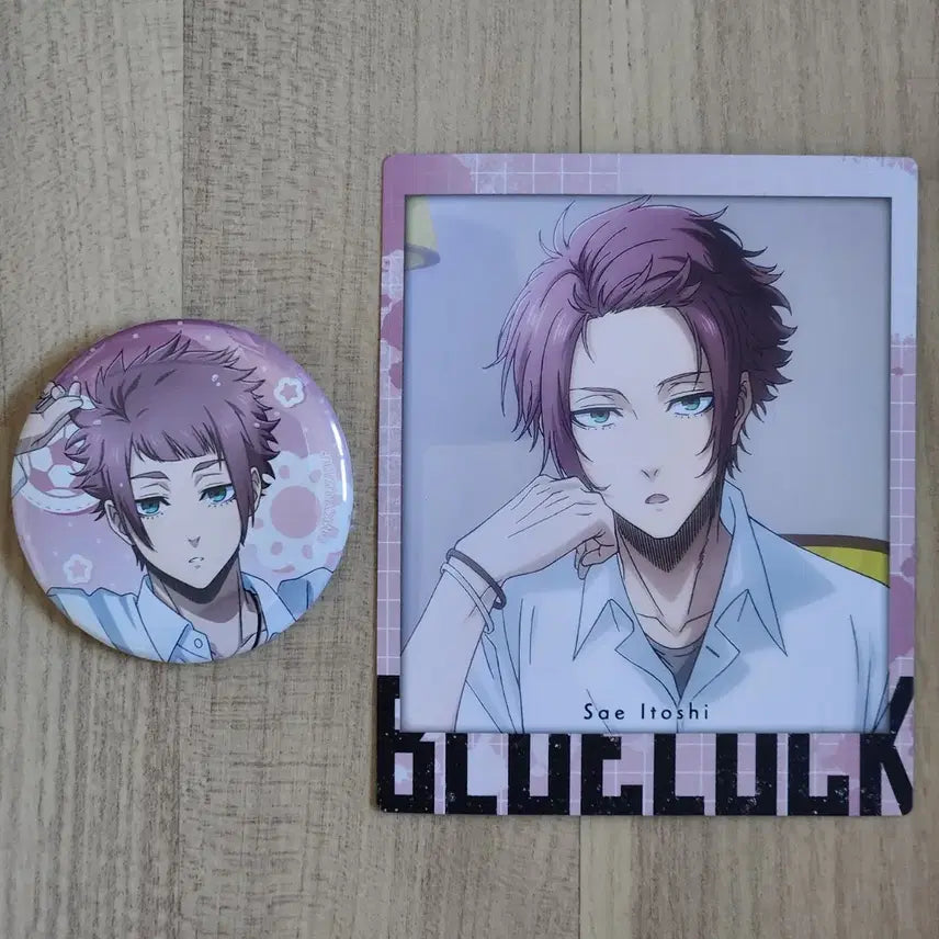 [BUNJANG] Blue Lock Itoshi Sae Bundle Set Can Badge & Snapmaide Card / (일괄판매) 블루록 모닝루틴 이토시 사에 캔뱃지, 스냅마이드 카드